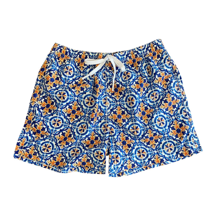 MAIOLICA BLÅ BADESHORTS