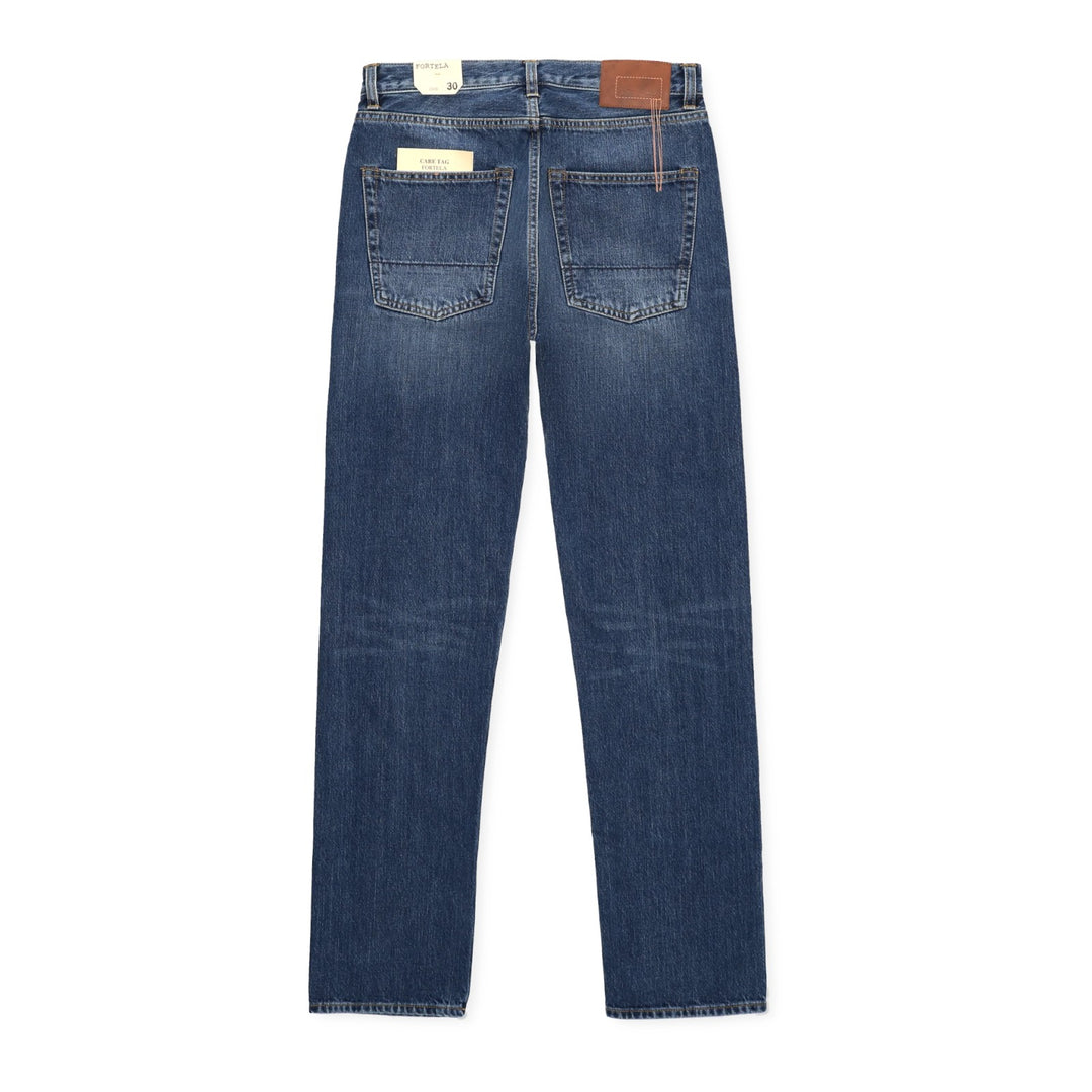 965 John Japan Denim Selvedge 5-lommer Regular Fit Stone Wash - L29''