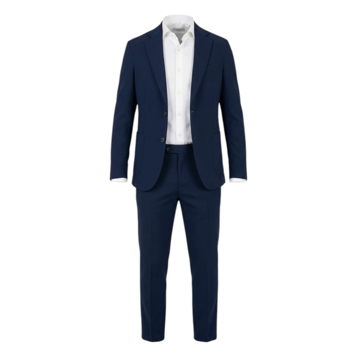 Honeycomb Comfort Fit Jakkesæt Blå