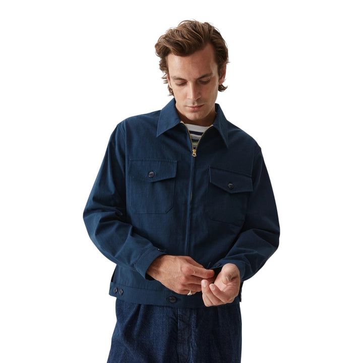 Albert Bomuldsjakke Blue