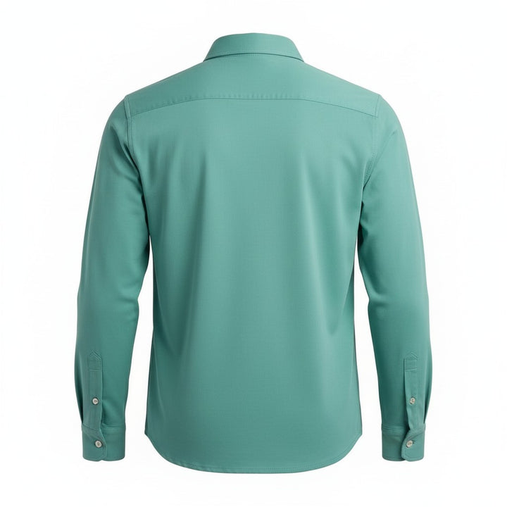 Langærmet Hartford Jersey Skjorte Turquoise