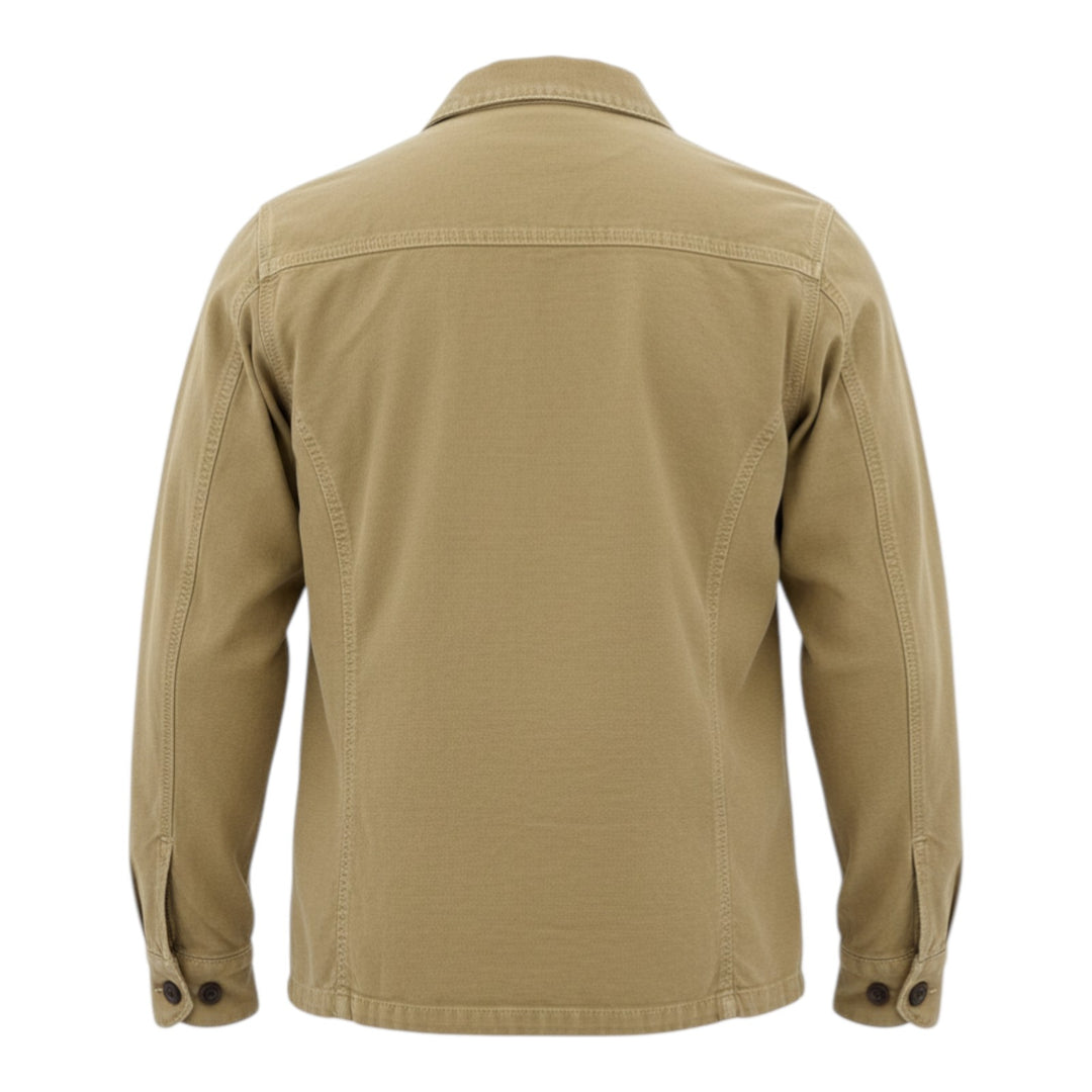 Acadia Overshirt Langærmet Hørblanding Mokka