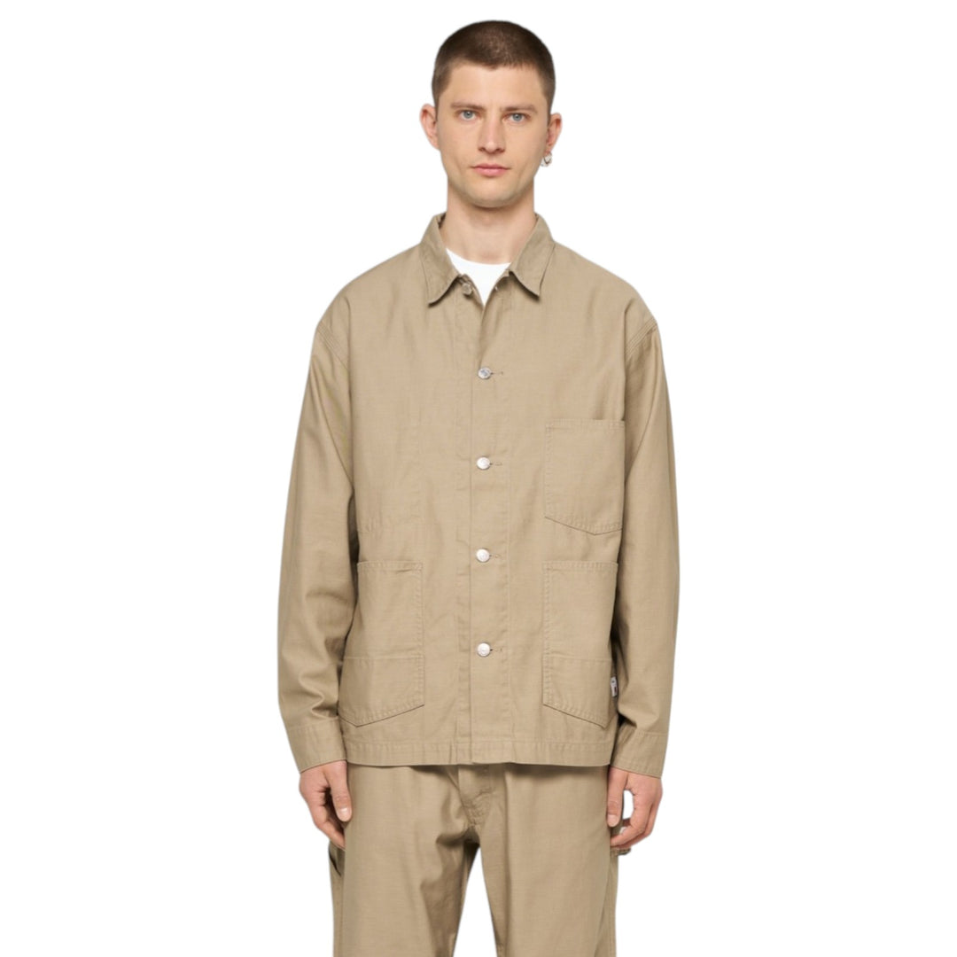 Coverall Japan Military Cloth Back Satin Bomuld Beige