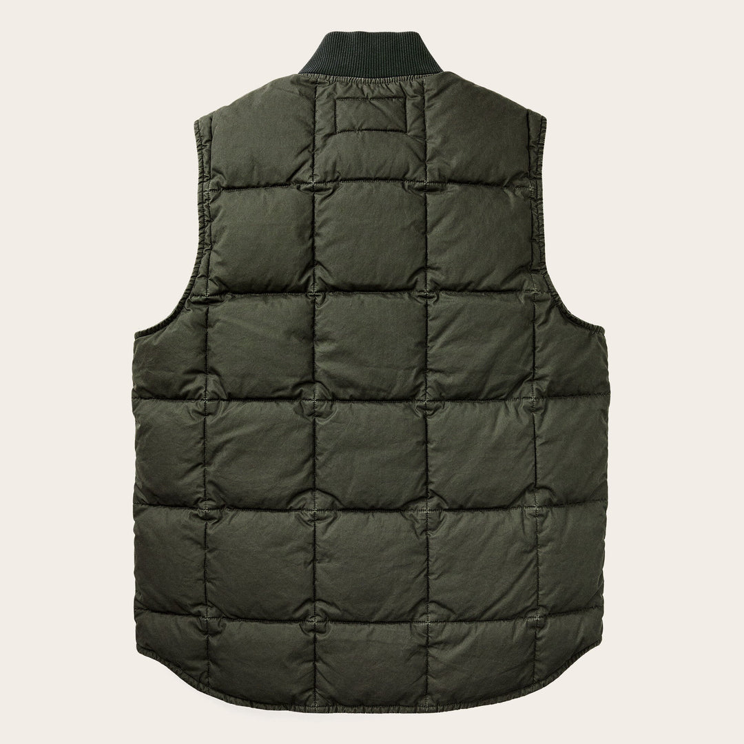Heritage Cotton Down Vest Light Brown