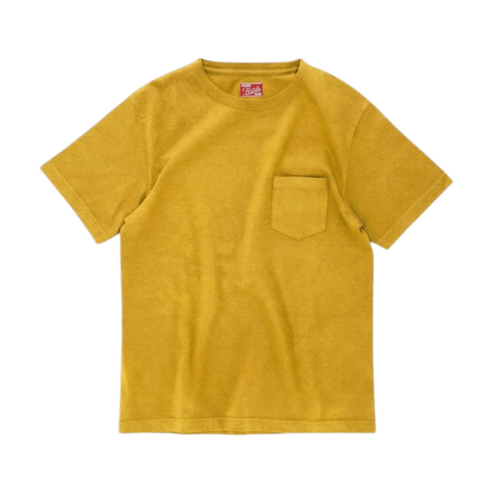 Teepocket  T-Shirt med brystlomme i bomuld Mustard Gul