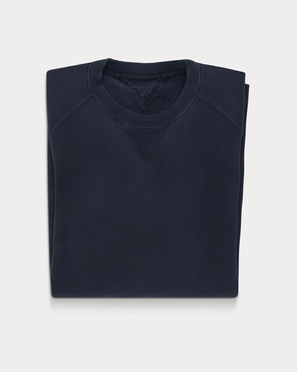 HARVARD CREWNECK SWEATSHIRT I BØRSTET JERSEY RAGLAN-SNIT BLUE