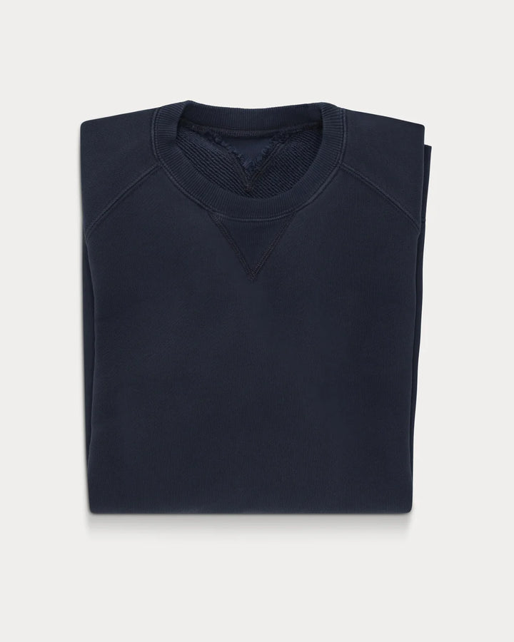 HARVARD CREWNECK SWEATSHIRT I BØRSTET JERSEY RAGLAN-SNIT BLUE
