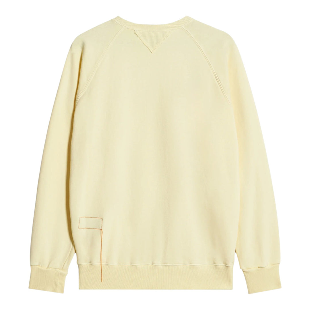 Harvard Crewneck Sweatshirt i børstet jersey med raglan-snit Canary