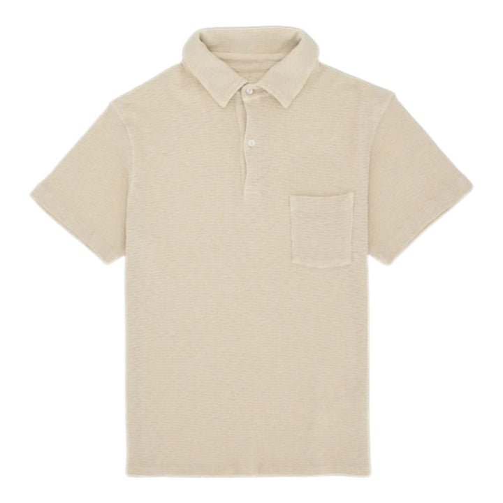 Missourim Polo i Jersey Waffle Kortærmet Beige
