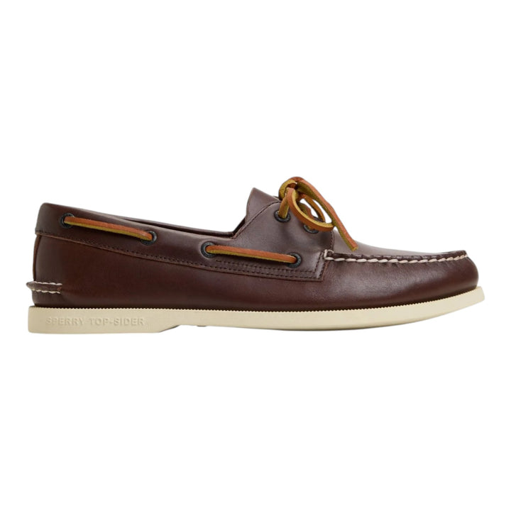 Authentic Original 2-eye sejlersko i brunt ægte læder