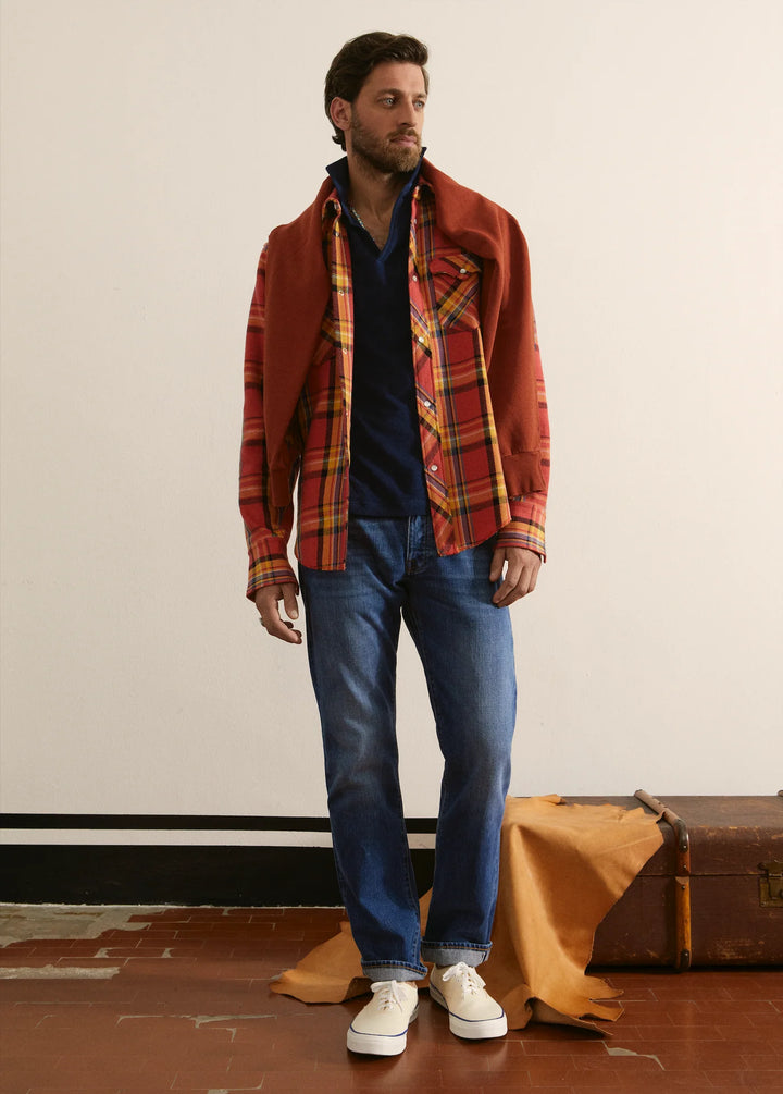 965 John Japan Denim Selvedge 5-lommer Regular Fit Stone Wash - L29''