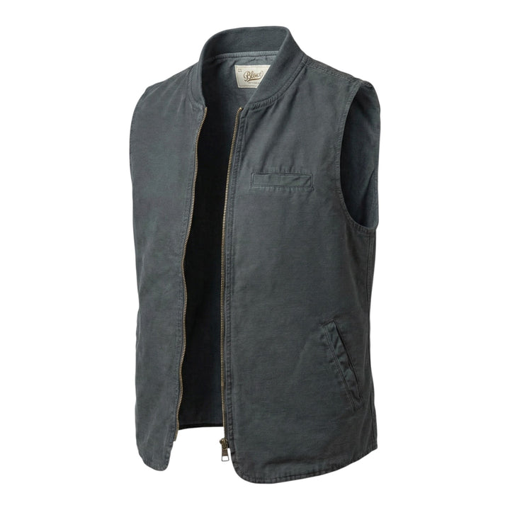Bear Vest i Hør-blanding Navy