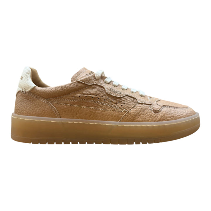 Sneakers Jannik i ægte hjorteskind Valnød-Hvid