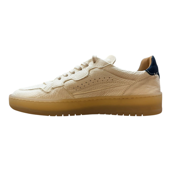 Sneakers Jannik i ægte hjorteskind Smør-Blå