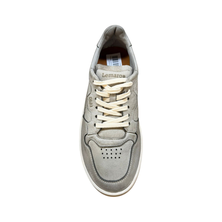 Sneakers Jannik i ægte hjorteskind cementgrå