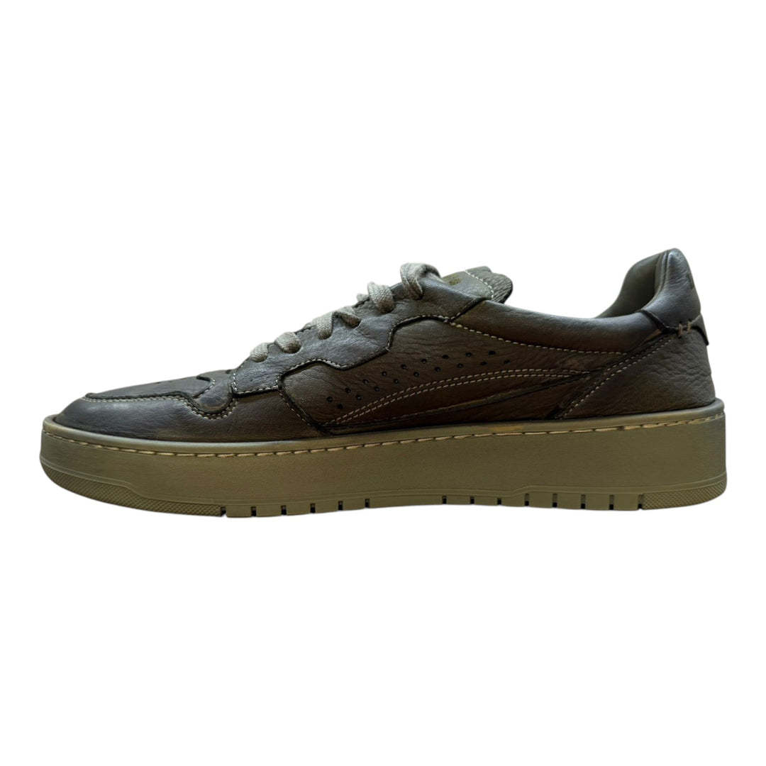 Sneakers Jannik i ægte militærgrønt hjorteskind