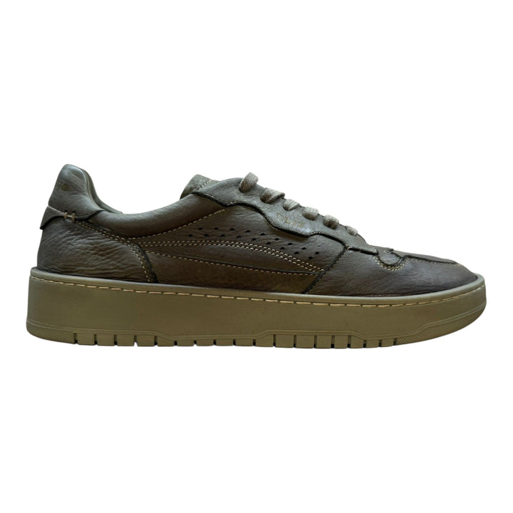 Sneakers Jannik i ægte militærgrønt hjorteskind