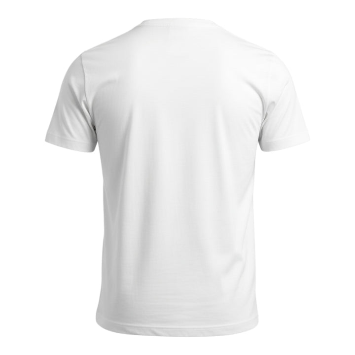 Rundhalset T-shirt i Jersey Komfort Optisk Hvid
