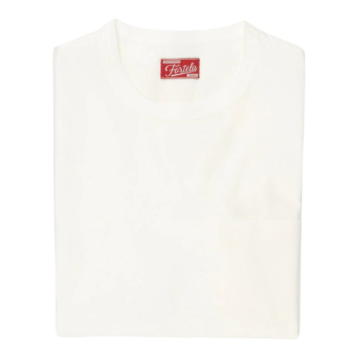 Tubejp T-Shirt med lomme i bomuld Hvid