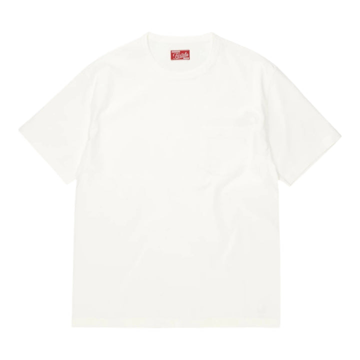 Tubejp T-Shirt med lomme i bomuld Hvid