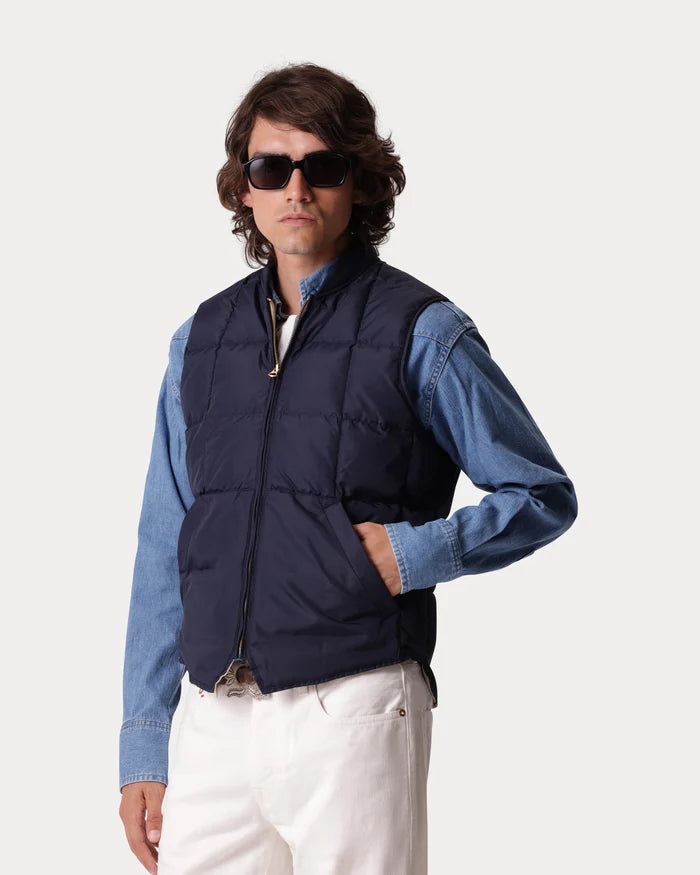 VEST1 GILET I BLÅ NYLON