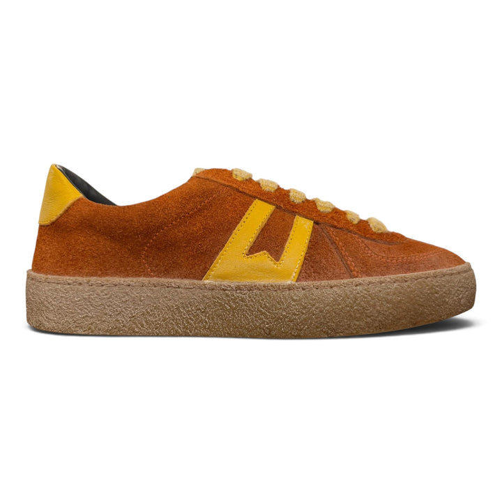 SNEAKERS KAZAN ÆGTE VELOURLÆDER ORANGE