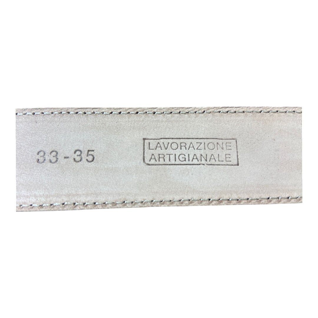 BÆLTE I ÆGTE TROMLET LÆDER SORT