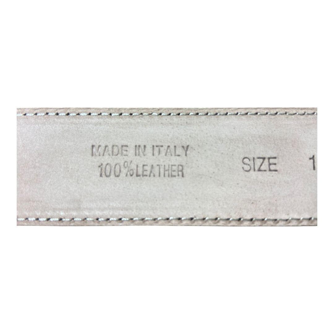 SYET BÆLTE I ÆGTE VACHETTA-LÆDER BRUN