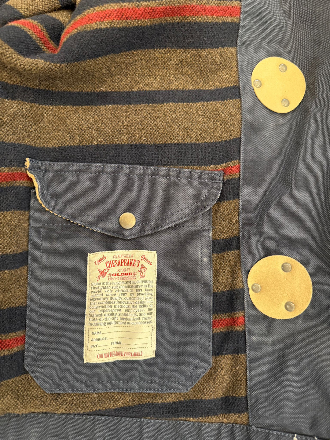 FIREMAN "LIMITED EDITION" CANVAS WOOL LINED BLU