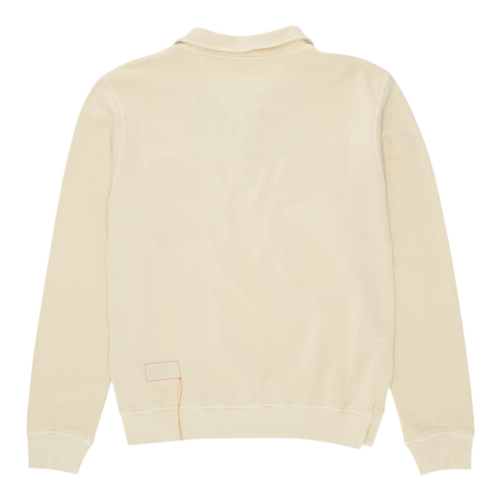 Yale Sweatshirt i børstet jersey med krave og Zip Corda