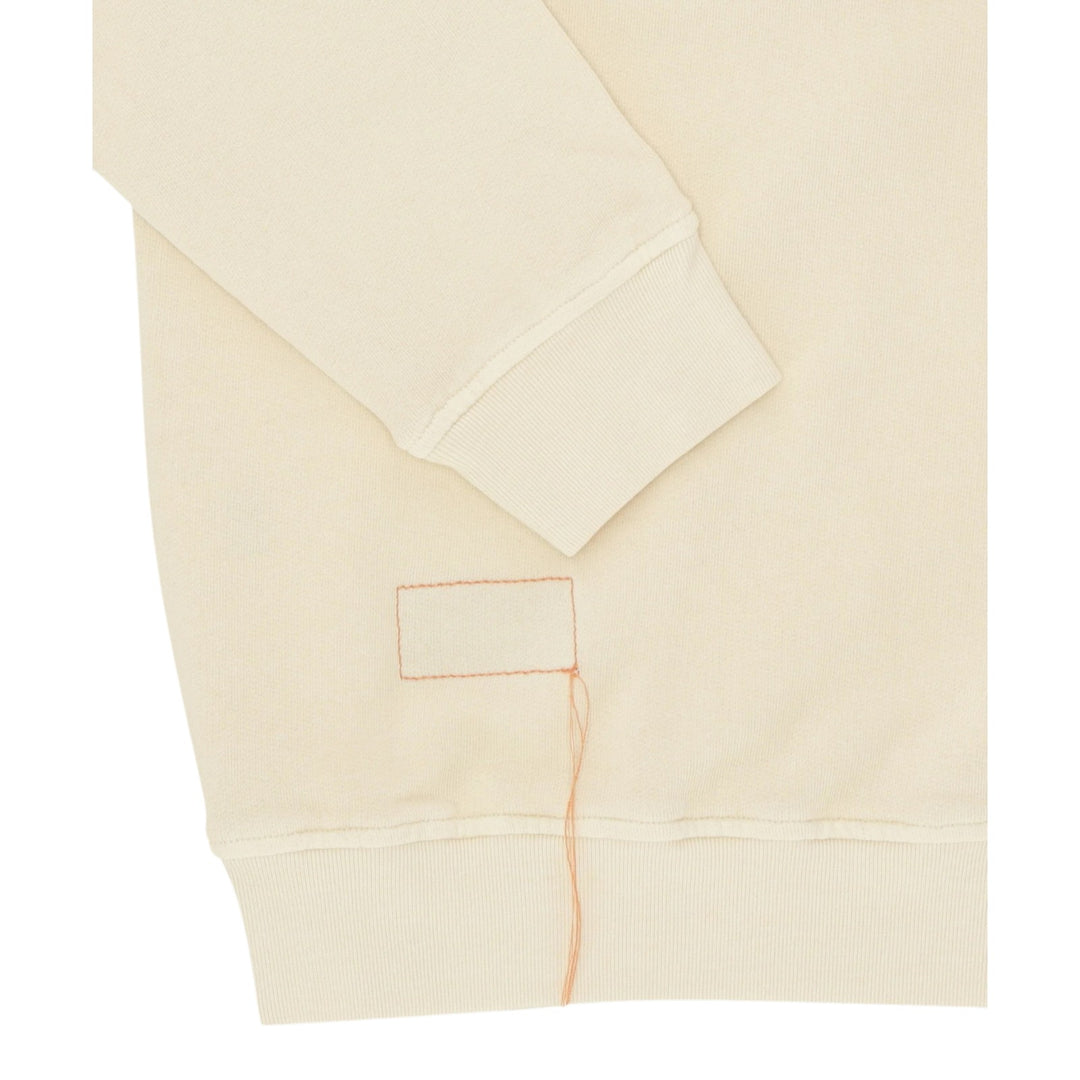 Yale Sweatshirt i børstet jersey med krave og Zip Corda