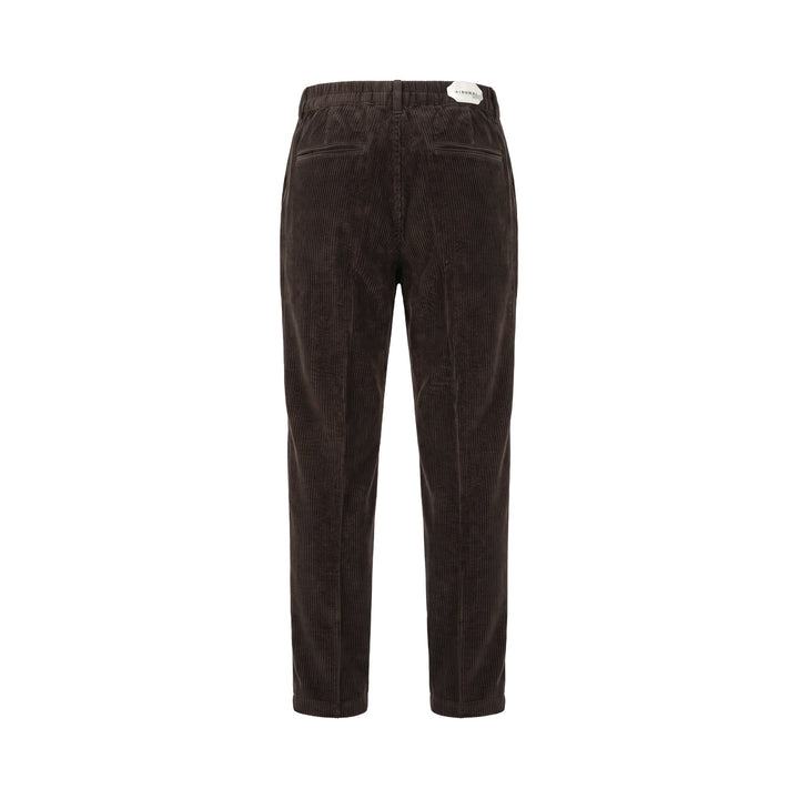 Aiburai PANTALONE URANO VELLUTO MORO Marrone - foto 2