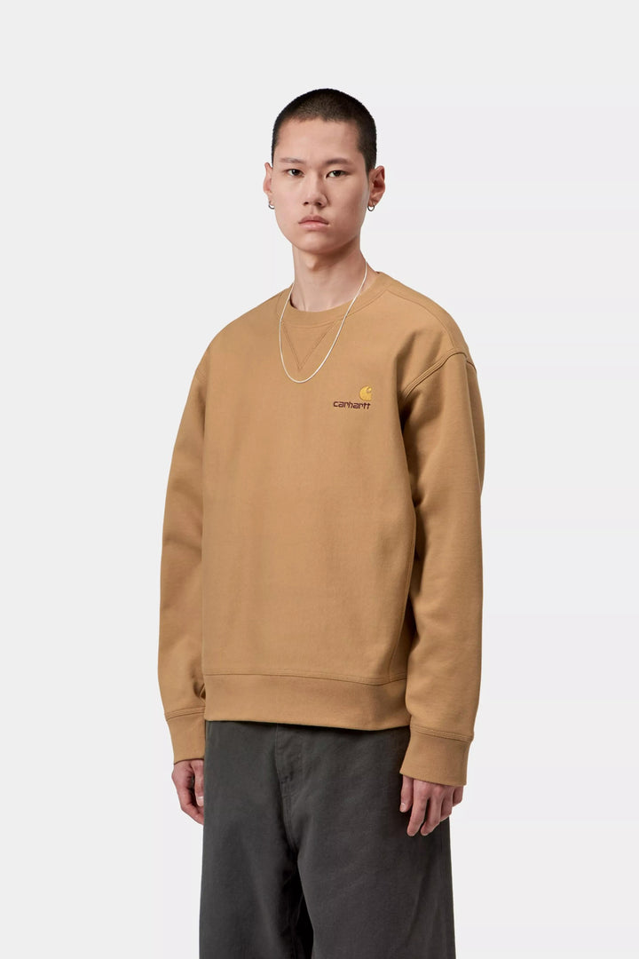Carhartt Wip AMERICAN SCRIPT SWEAT DUSTY H Beige - foto 3