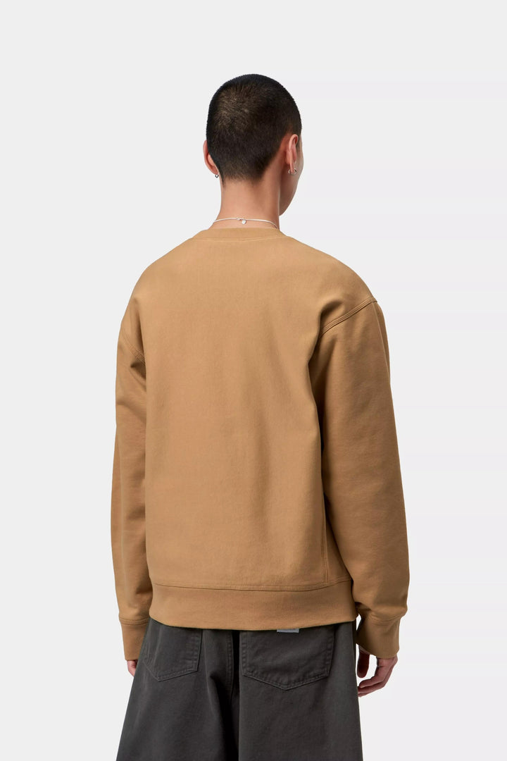 Carhartt Wip AMERICAN SCRIPT SWEAT DUSTY H Beige - foto 4