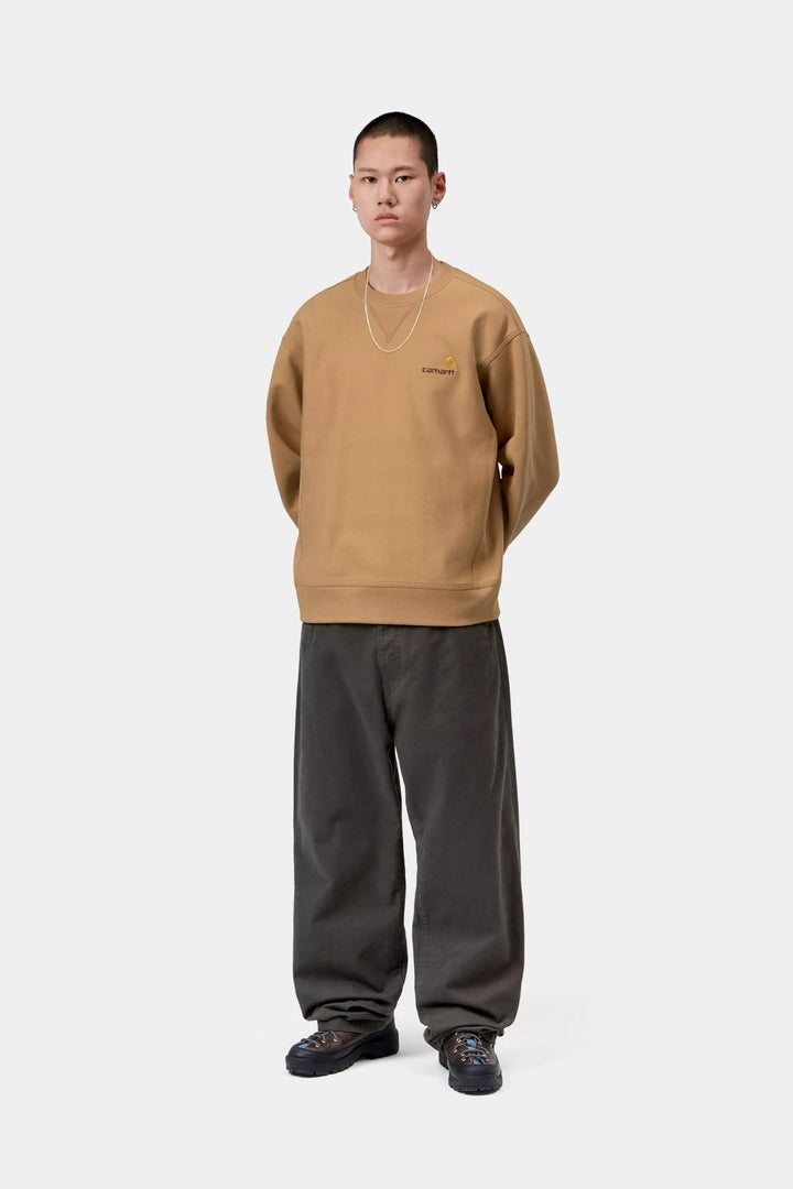 Carhartt Wip AMERICAN SCRIPT SWEAT DUSTY H Beige - foto 5