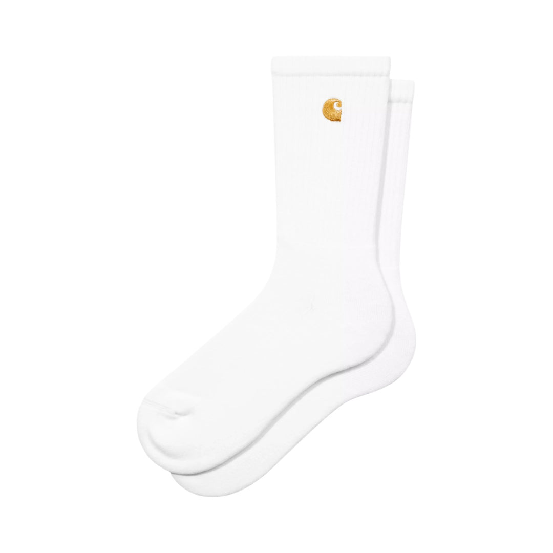 Carhartt Wip Chase Socks White / Gold Calze I036747-00RXX Fronte