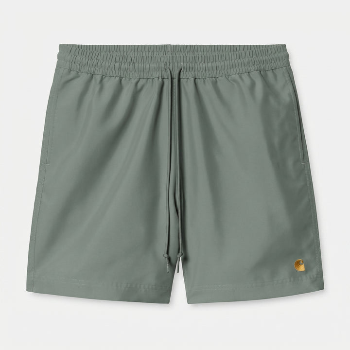 Carhartt Wip Chase Swim Trunks Velvet Green / Gold Verde - foto 1