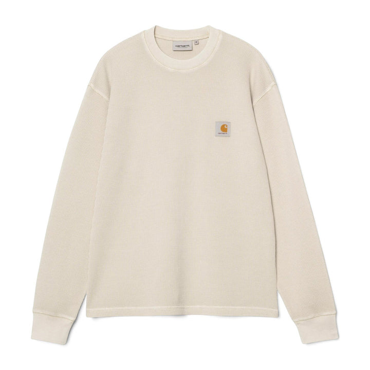 Carhartt Wip L/S VISTA WAFFLE T-SHIRT FLEUR DE SEL GARMENT DYED Beige - foto 1