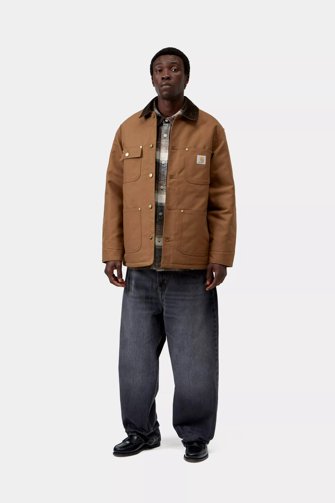 Carhartt Wip OG CHORE COAT WIP H BROWN/TABACCO RIGID Marrone - foto 7