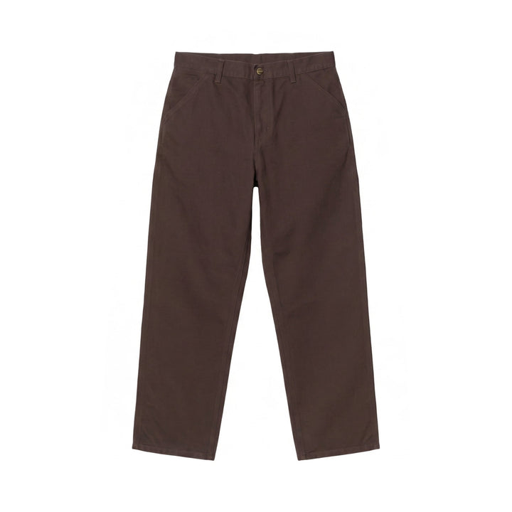 Carhartt Wip Single Knee Pant Tobacco rinsed L32 Marrone - foto 2