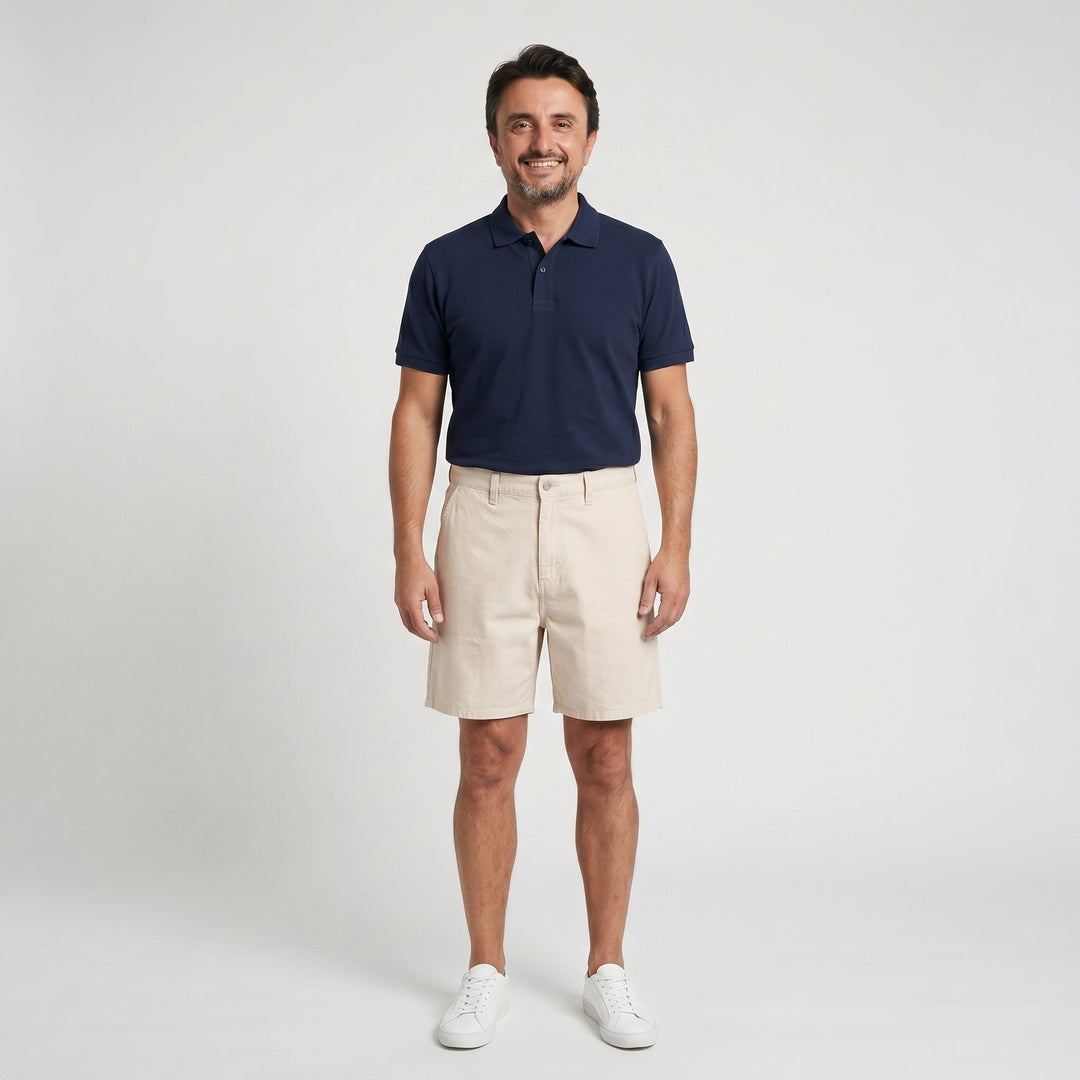 Carhartt Wip Single Knee Short Wax Bianco - foto 1