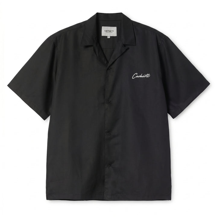 Carhartt Wip S/S Delray Shirt Black / White Nero - foto 1