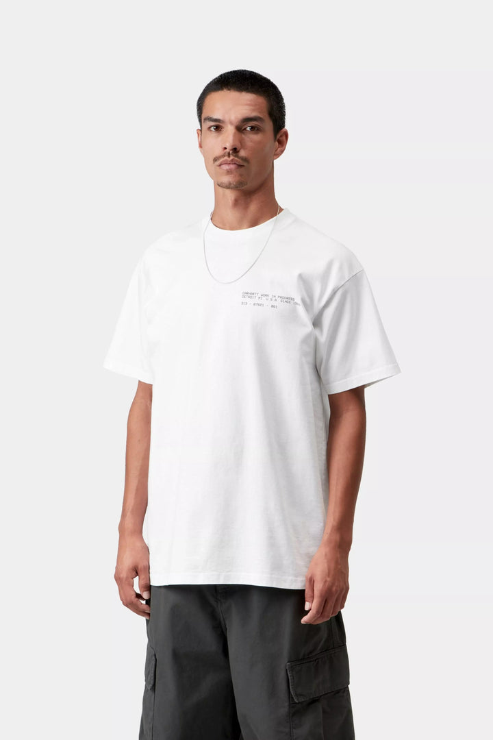 Carhartt Wip S/S FEATHER PROGRESS T-SHIRT WHITE Bianco - foto 4