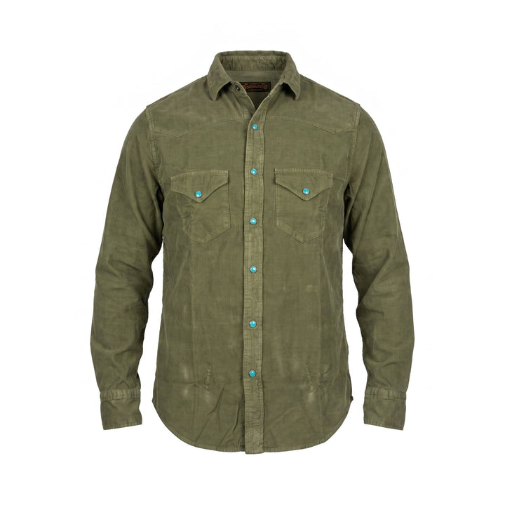 Chesapeake's WESTERN VELVET SHIRT FLAGSTAFF MILITARY Verde - foto 1
