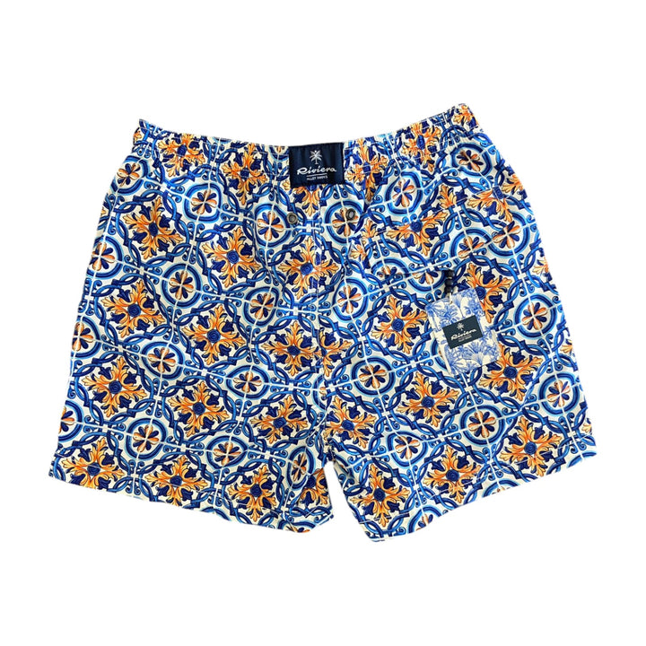 MAIOLICA BLÅ BADESHORTS