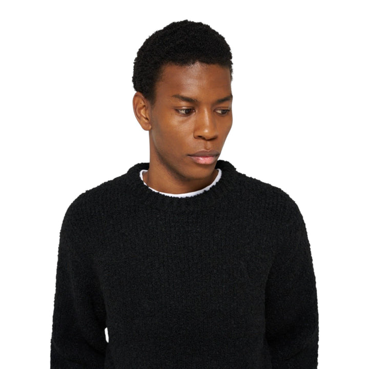 Edwin DUN TEXTURED SWEATER BLACK Nero - foto 4