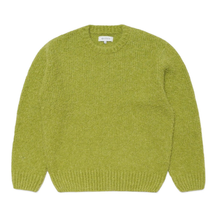 Edwin DUN TEXTURED SWEATER PEA Verde - foto 1
