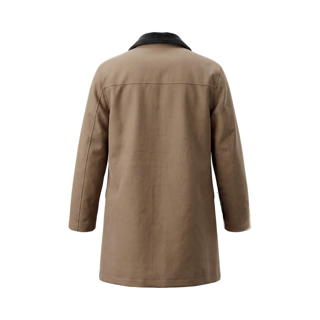TRENCHCOAT I BOMULD OG uld MOKA