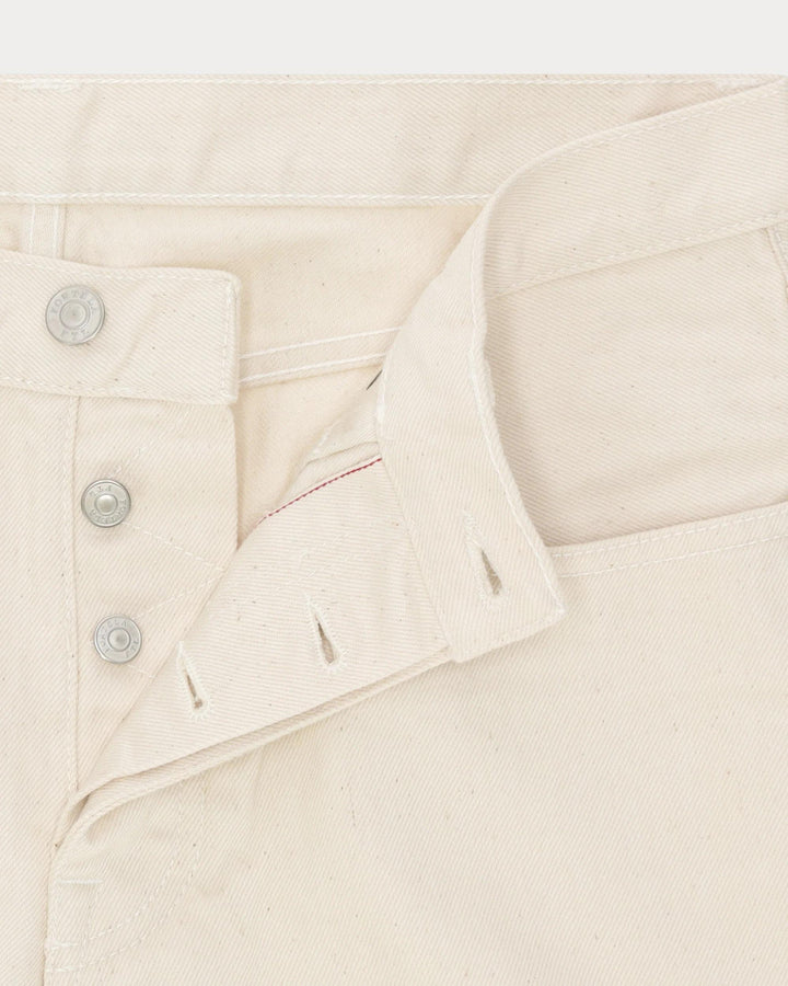 Fortela 965 John Japan Denim Cimosato 5 Tasche Regular Fit Ecrù - L33'' Beige - foto 4