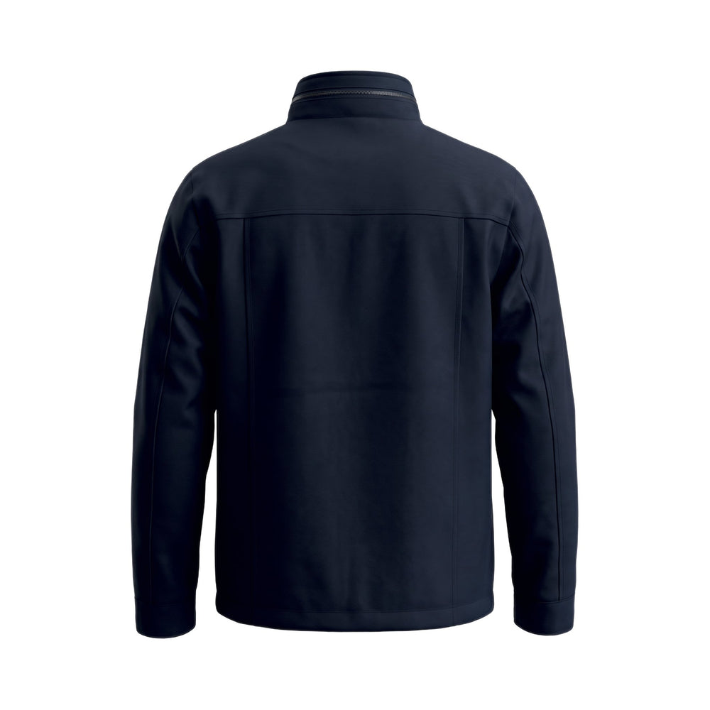 Field Jacket con cappuccio estraibile blu Heskimo, vista posteriore